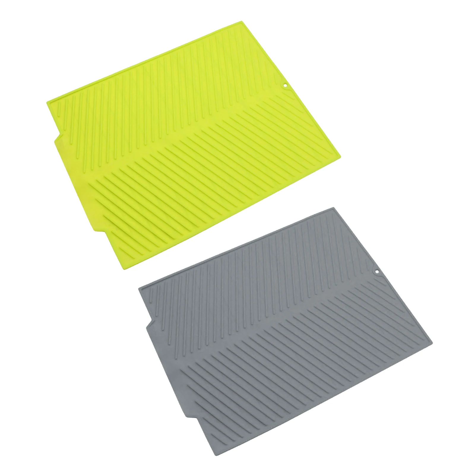 Silicone Dish Drying Mat Flume Folding Draining Mat Drain Mat Drying Dishes Pad Heat Resistant Non-Slip Cushion