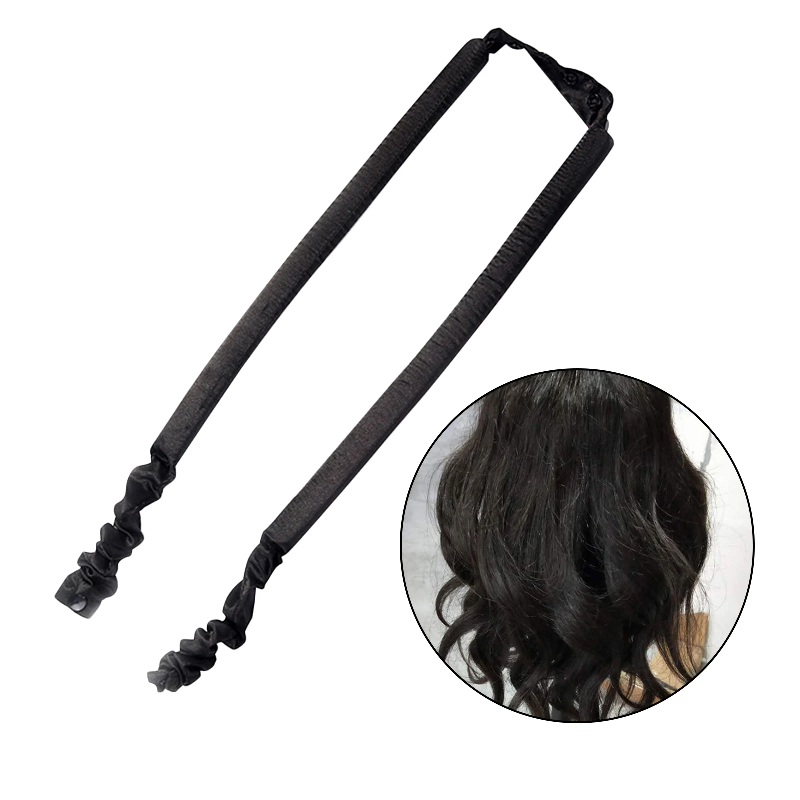 Heatless Curling Rod Curls Silk Ribbon Hair Rollers Sleeping Wave