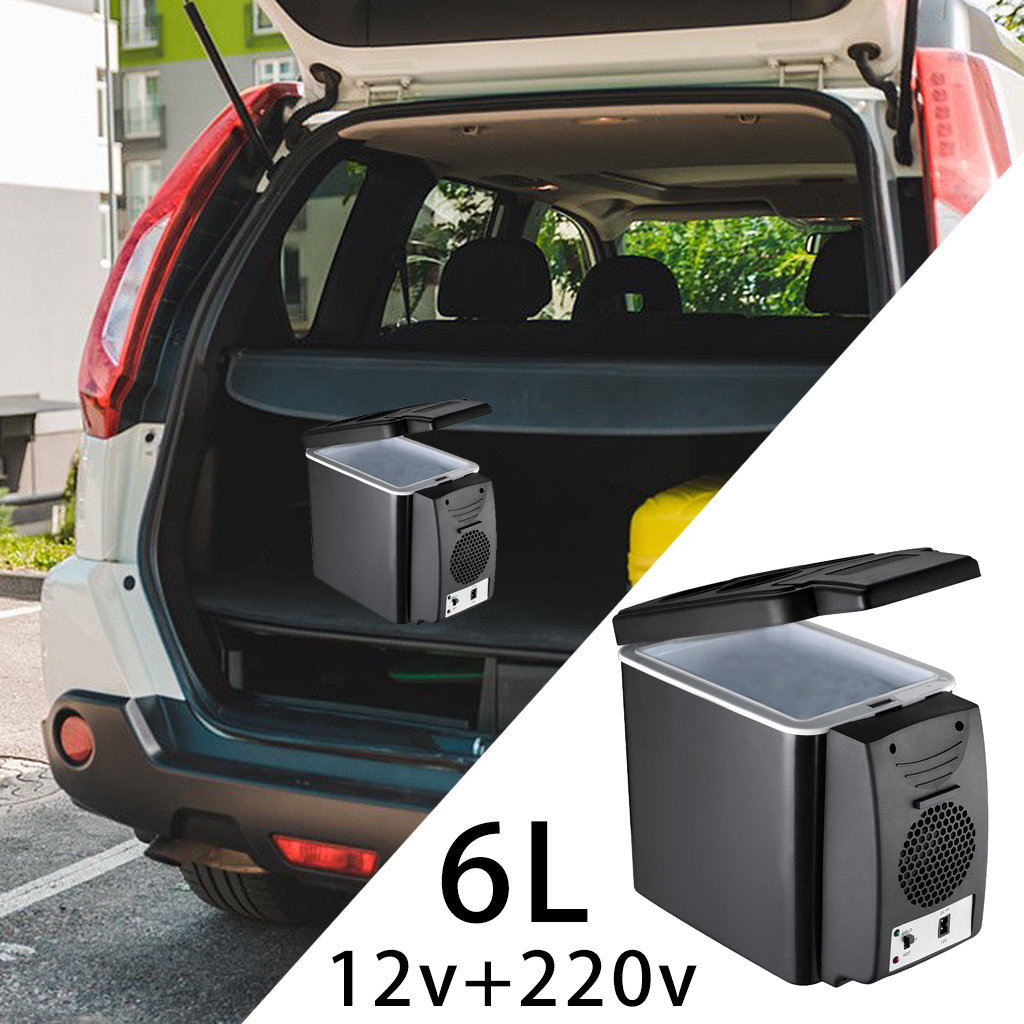 6L Portable Mini 220v 12V Car Refrigerator Cosmetics Beauty Makeup Fridge Electric Cooler Warmer Freezer Low Noise for Camping