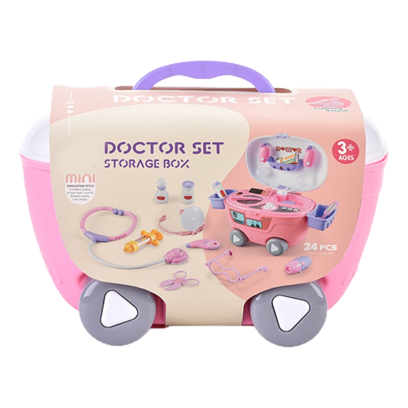 Conjunto com Estetoscópio para Crianças Doutor Role Play Traje Vestir-se Fingir Jogar Brinquedo Crianças Kit T5ec 10 Brinquedos médicos
