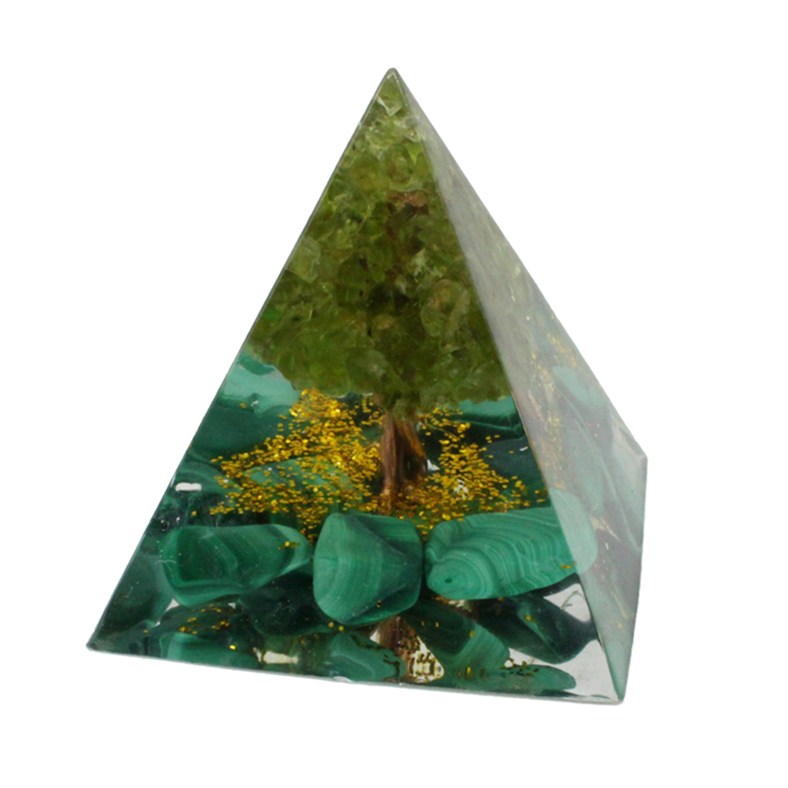 Crystal Pyramid Kit EMF Protection Natural Gemstone Figurine Jewelry DIY