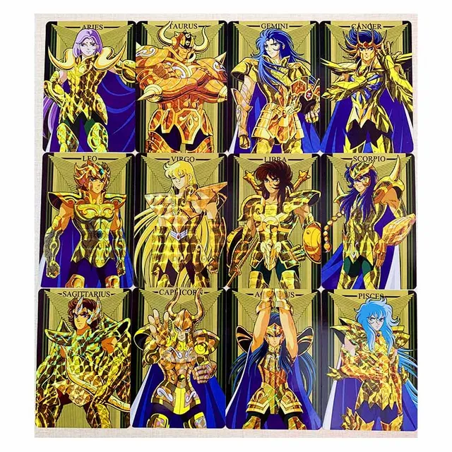 12pcs/set Saint Seiya Soul of Gold The Signs of The Zodiac Toys Hobbies  Hobby Collectibles Game Collection Anime Cards - AliExpress