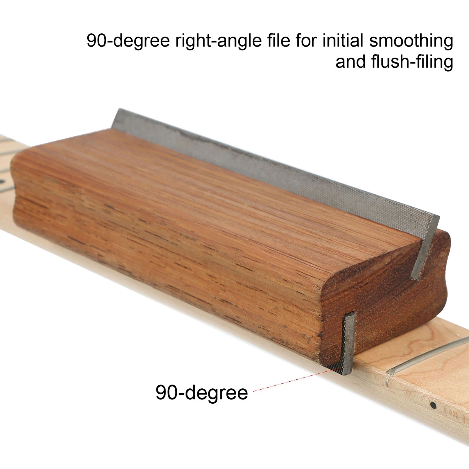 Wood Wood Guitar Fret Beveling File for Fret End Dressing,35 Degree and 90 Degree Luthier File Tools for Guitars 