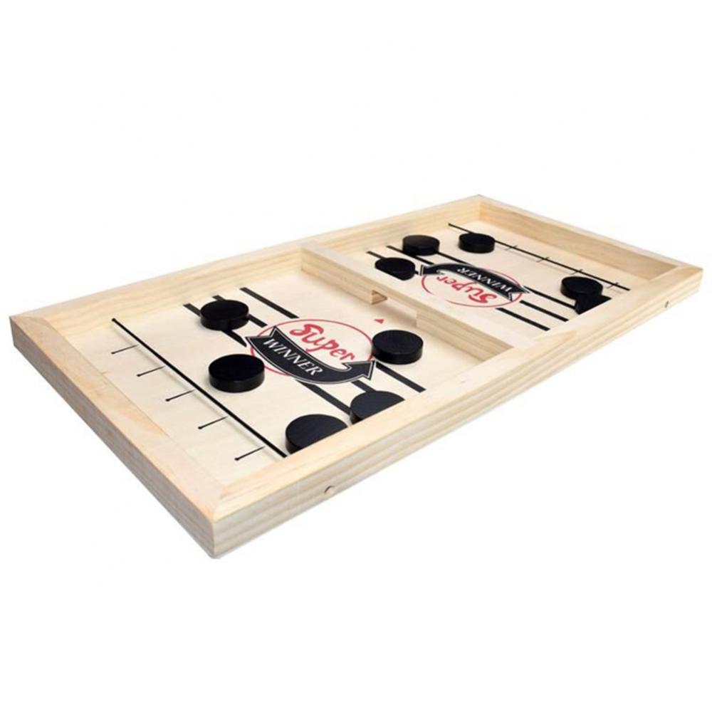 Tabletop Fast Sling Puck Game Parent-Child Game Toys for Adult and Kids
