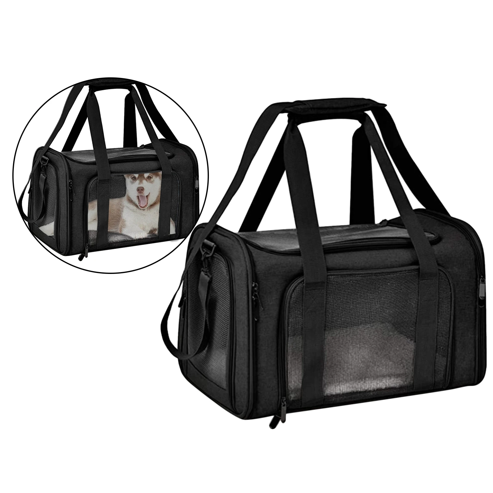 Soft Pet Carrier Cat Carrying Box Handbag Collapsible Cage Easy to Storage