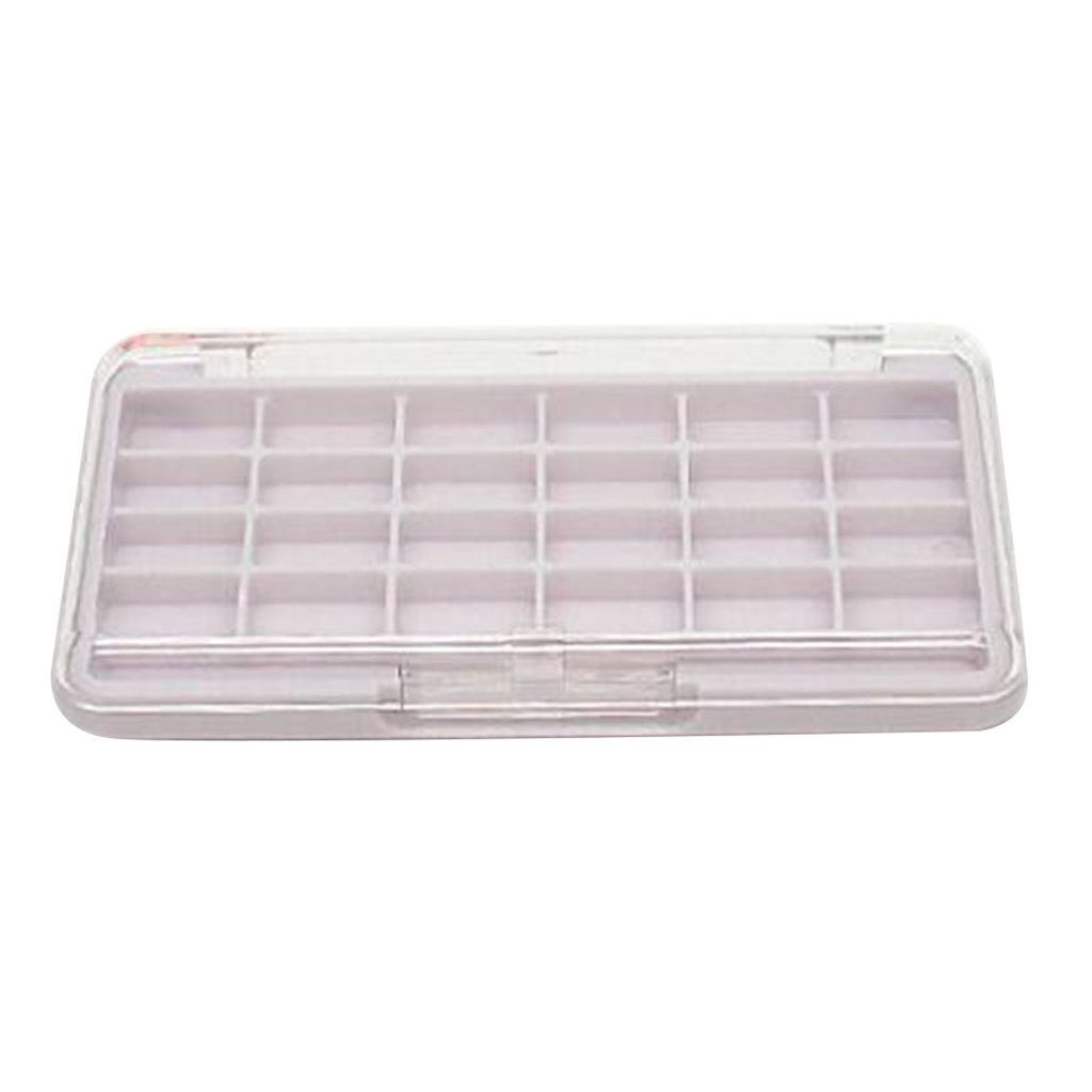 24 Grids DIY Empty Eyeshadow Palette Pallet Box Blusher Lipstick Lip Gloss Blush Powder Holder Case with Brush Slot