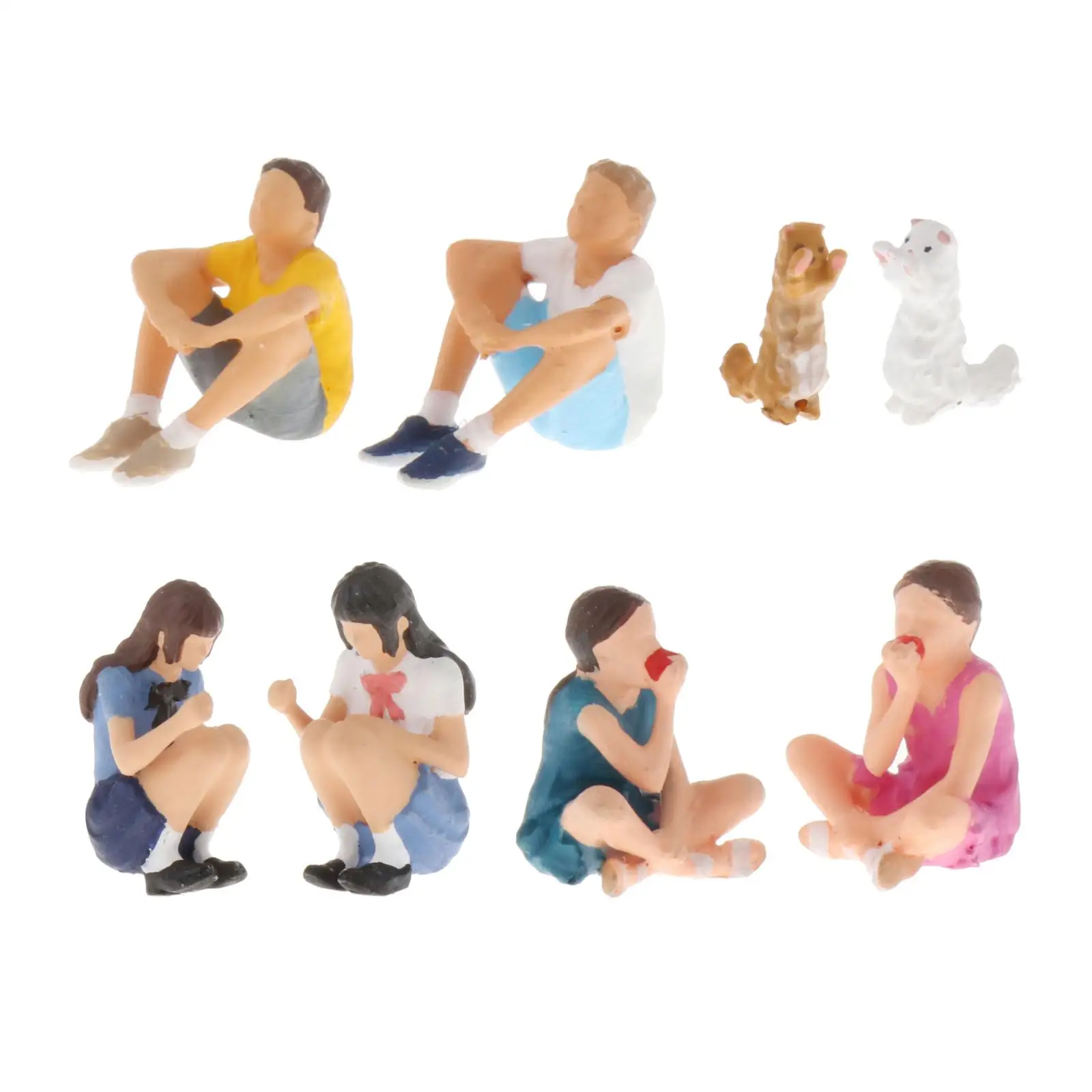 1:64 Scale People Figures Diorama Model Miniture Scenes Figurine Doll Toys