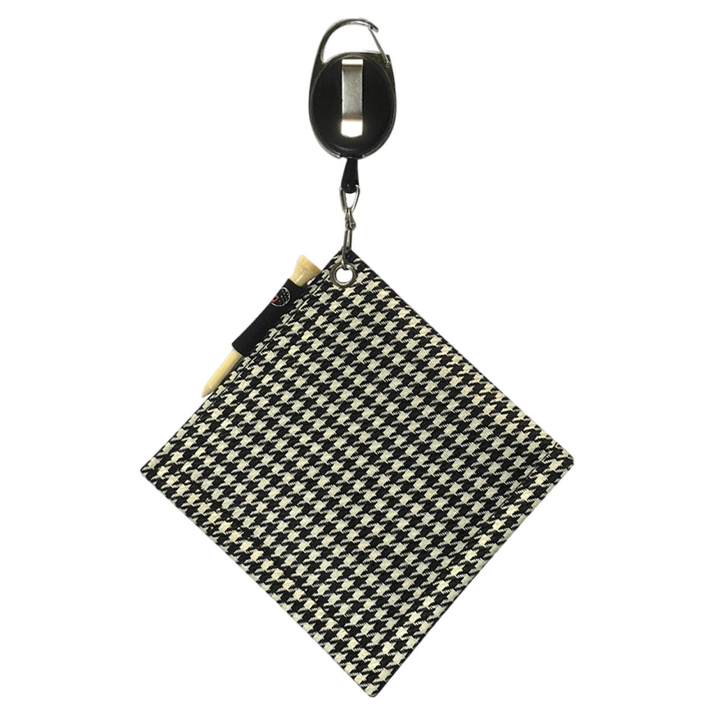 Polyester Golf Ball Cleaning Towel Cleaner with Retractable Keychain Soft Hand Towel for Yoga Sport Family Golf Club Maintenance