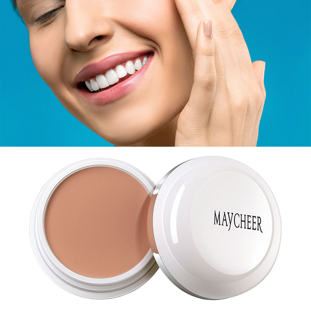 Cream Foundation Long Lasting Makeup Full Coverage Professional Concealer for Redness Dark Circles Spots Marks Moisturizing