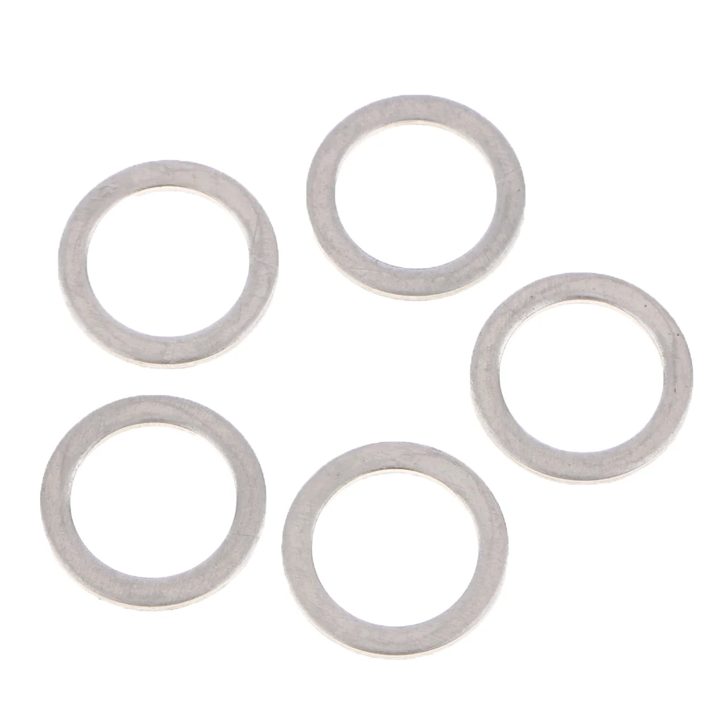 ENGINE OIL CHANGE COPPER DRAIN PLUG GASKET CRUSH  WASHER - Silver