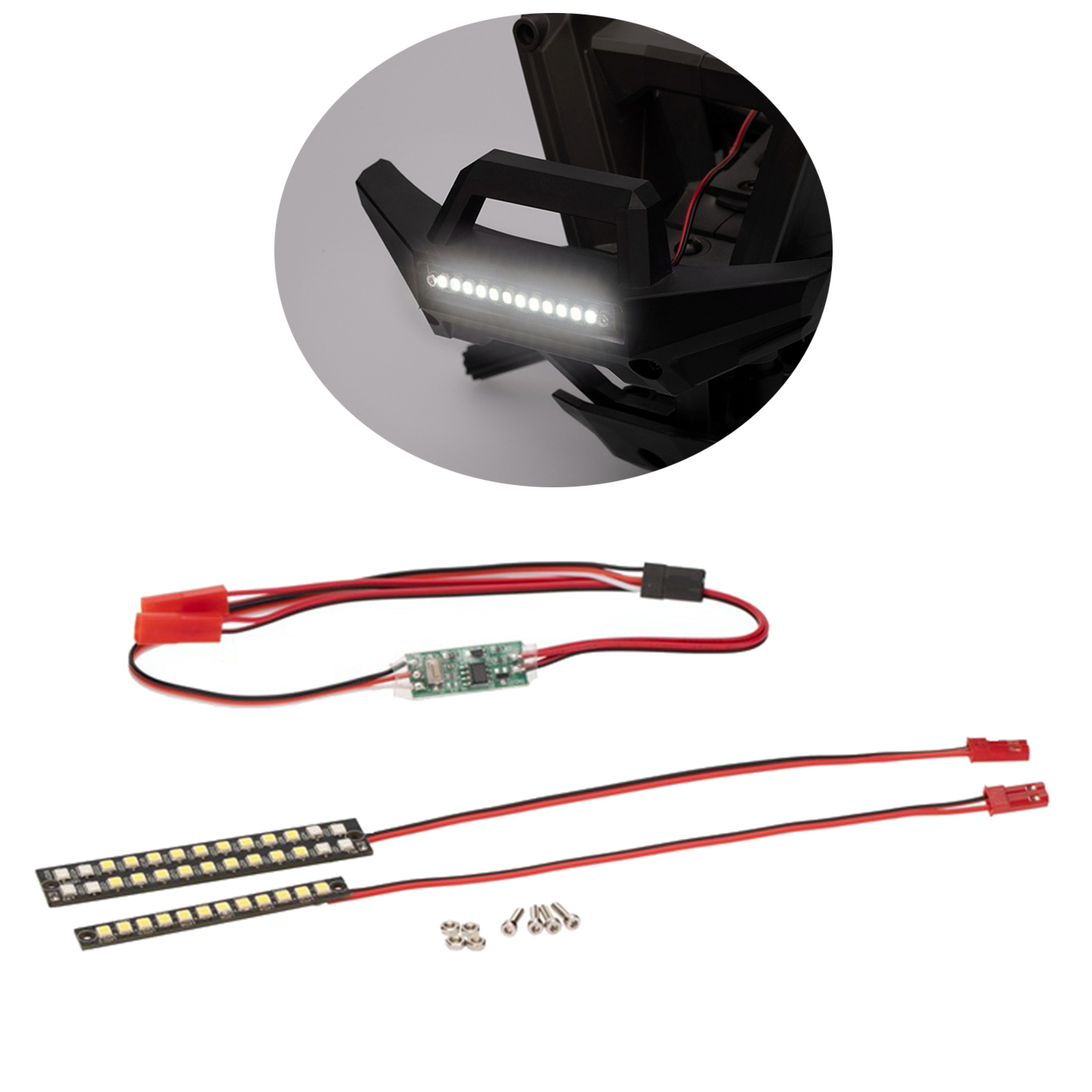 Front Rear LED Light Strips fits for  MAXX Small X 1:10 RC,Easy to Install