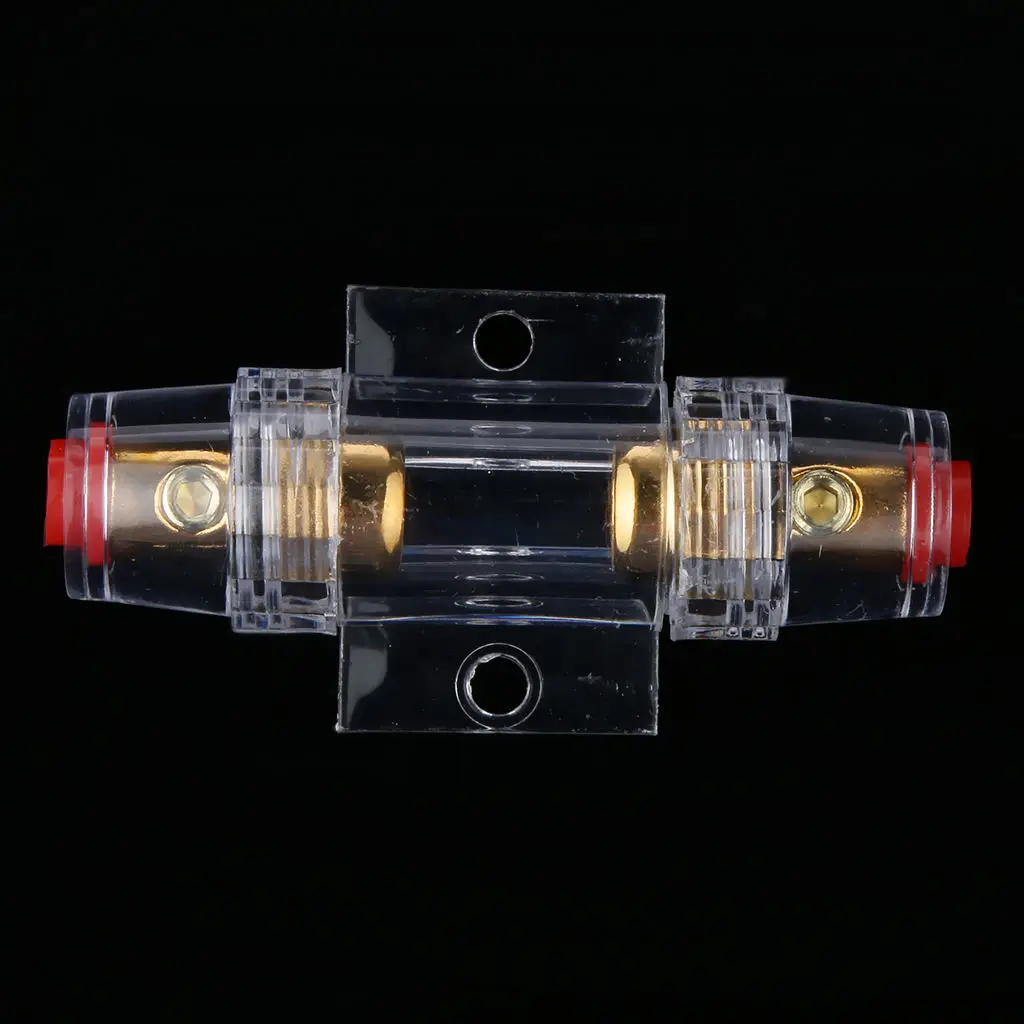 Car Audio Stereo Refit AGU Fuse Holder 4 / 8 Gauge Wire + 4pcs 60 AMP Fuses