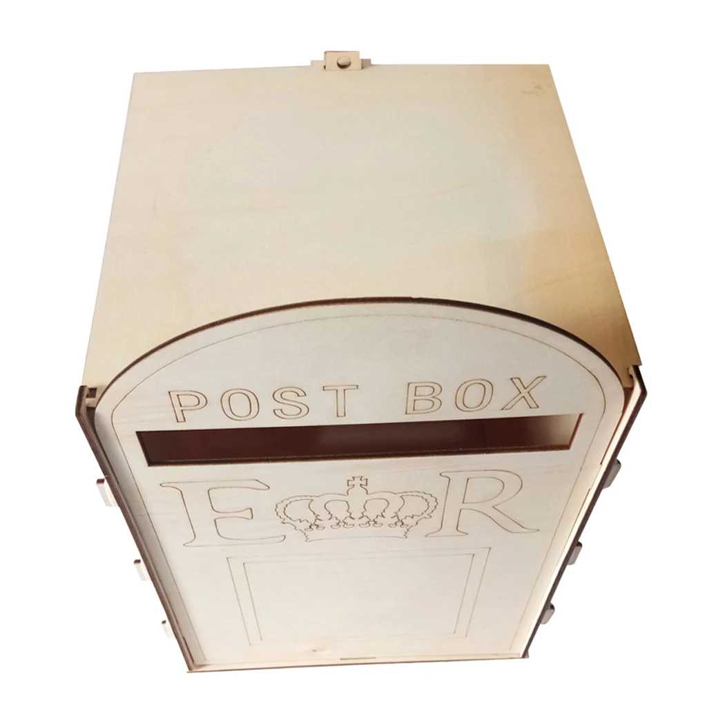 MDF Wooden Wedding Post Box Royal Mail Styled Wedding Supplies Keepsake Box