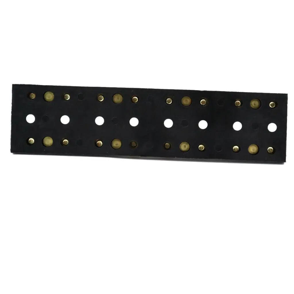 Brass Dual Bus Bar Power Distribution Block 16 Screws DC 32V 60A Each Bus