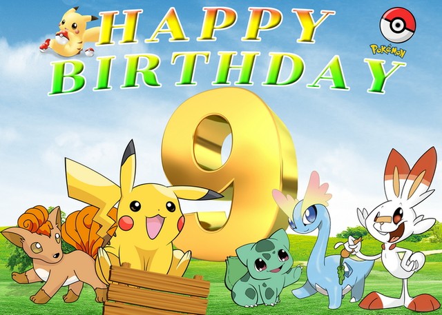 Pokemon Pikachu Partido Backdrops Rodada Capa Kid 1 ° Aniversário Fundo Céu  Azul Branco Nuvens Decoração Cilindro Photo Studio Banner - AliExpress