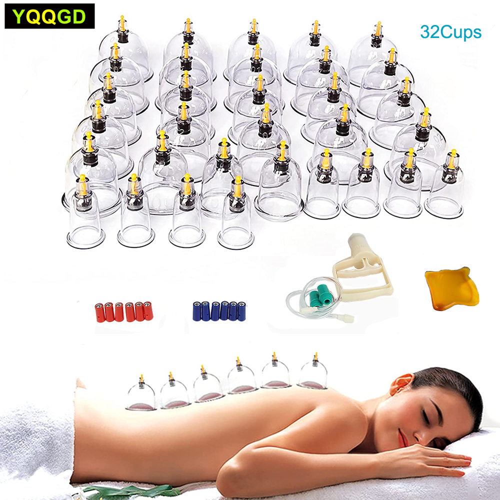 Best of 24 / 32 Therapy Cups Cupping Therapy Set With Pump, Professional Chinese Acupoint Cupping Therapy Hijama For Massage Muscle&Joints Reviews & Tips