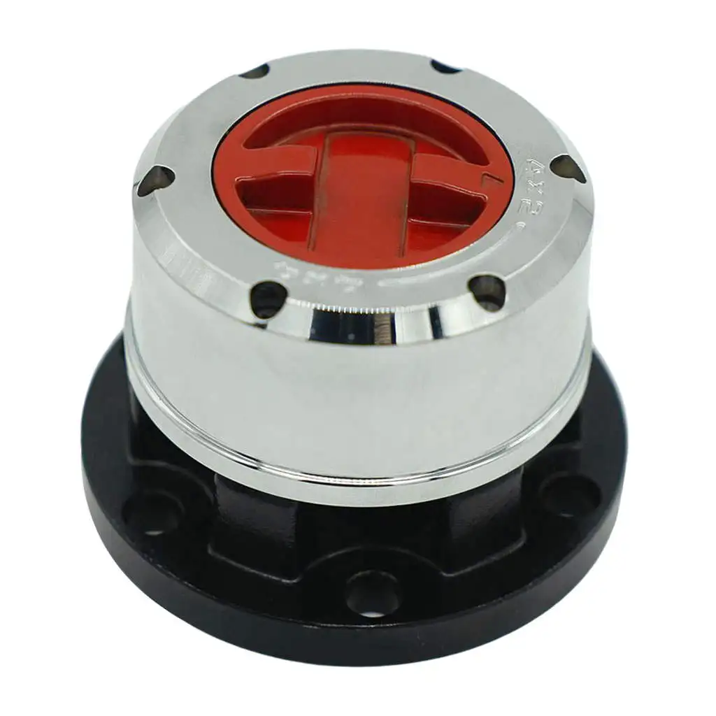 Manual Free Wheeling Hubs Avm410 Red P.C.D. 89.80mm 6 Stud Holes 10 Splines Fit for Jeep Beijing Premium Professional Durable