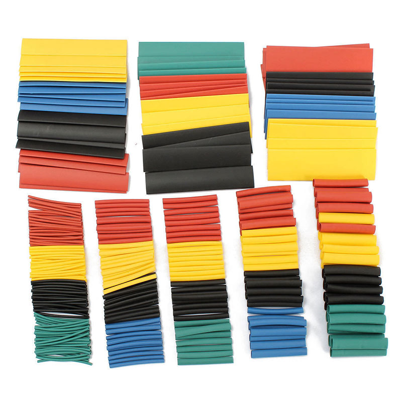 Tubo de Psiquiatra de Calor Sortidas Isolamento Shrinkable Tubo 2:1 Fio Cabo Manga Kit Mjj88 328 Pçs 4 Cheap Luvas de cabo