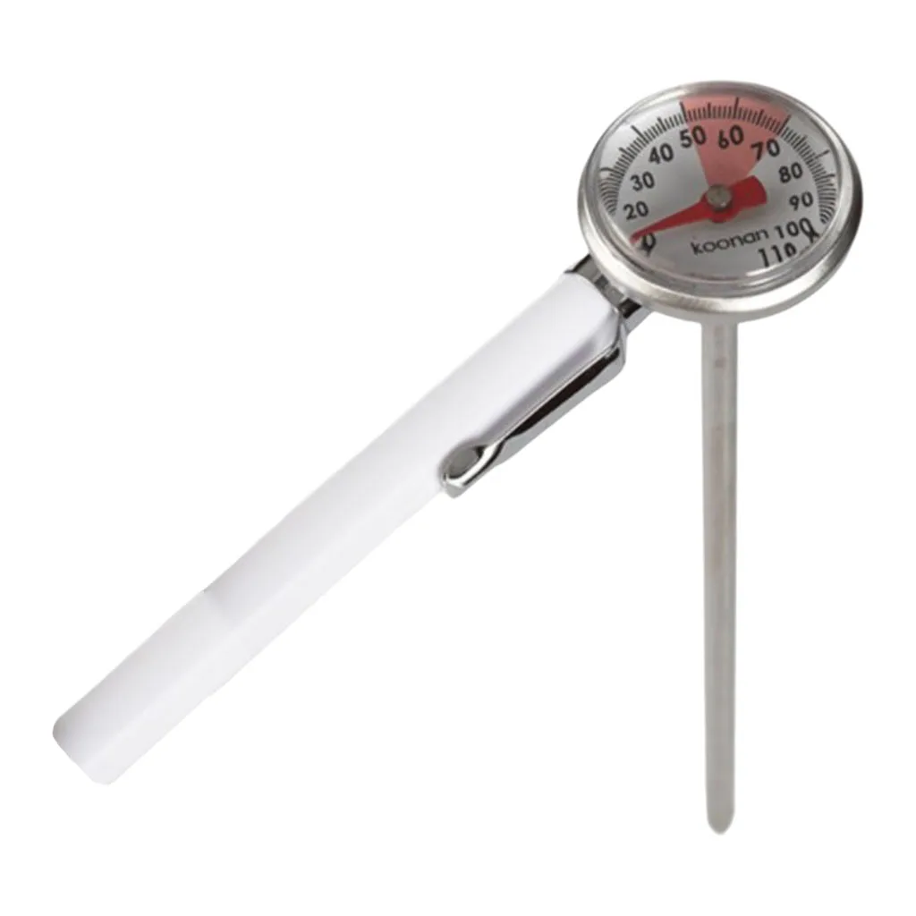 Stainless Steel Kitchen Thermometer Deep Fry Thermometer Probe Milk Frothing Cooking Thermometer