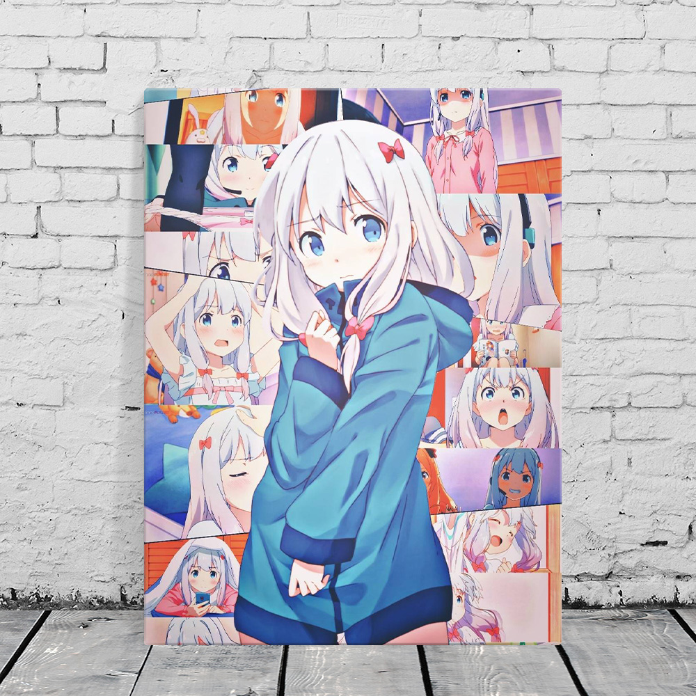 Eromanga Sensei Sagiri Izumi аниме коллаж домашний декор Холст Плакаты  печать Украшение Искусство стены картины гостиная живопись | AliExpress