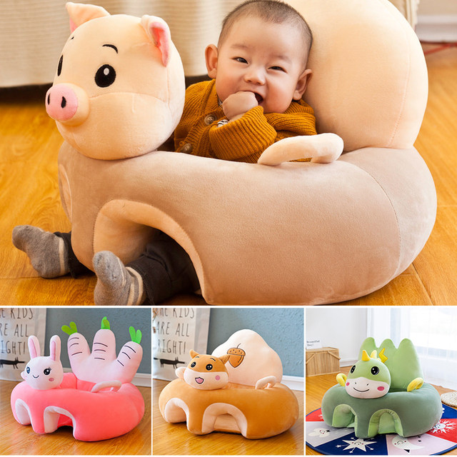 Baby Sofa Cartoon Sitz Kinder Baby Stuhl Cartoon Plusch Anti fallen und anti rollover ausbildung stuhl Multifunktionale hilfs sofa AliExpress