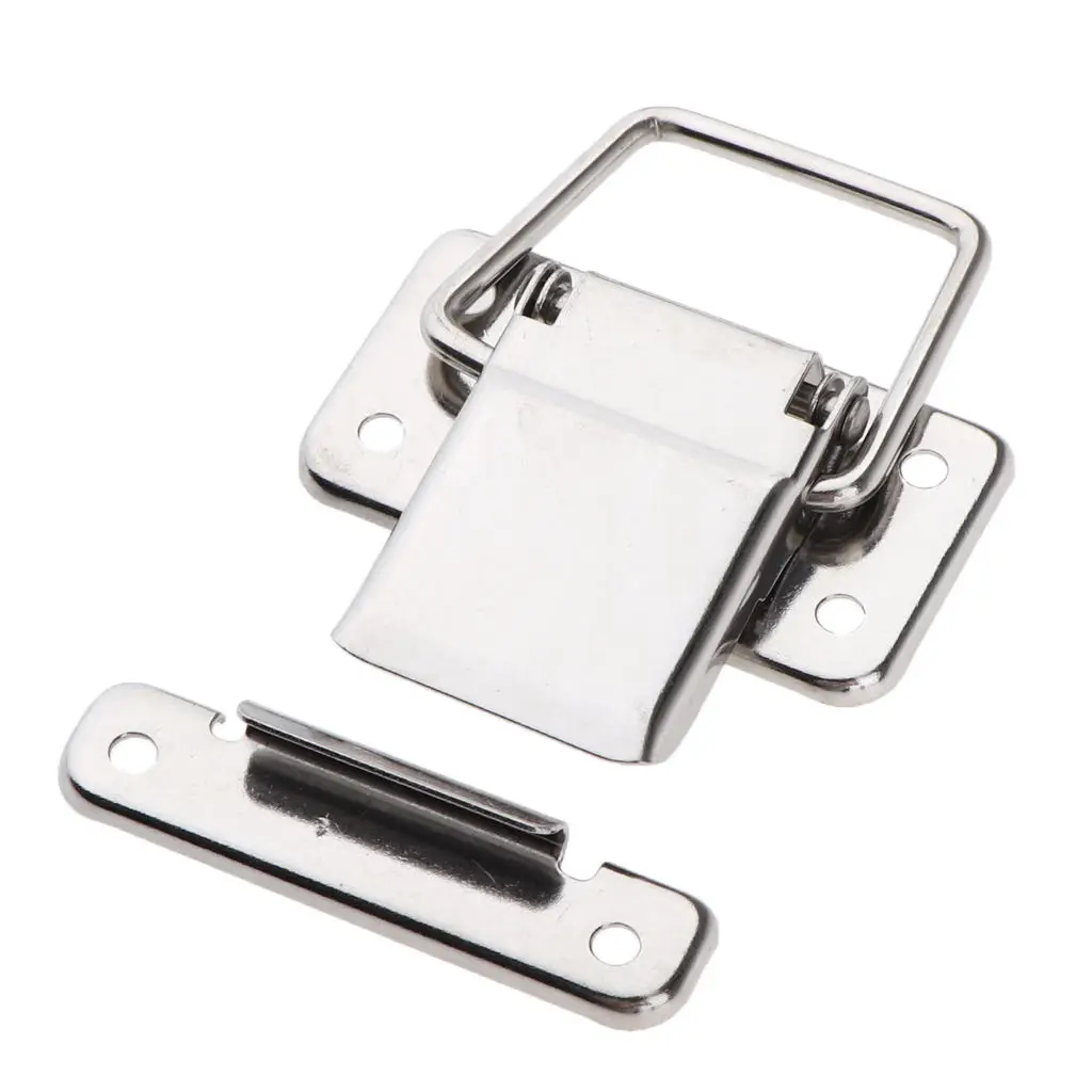Stainless Steel Metal Spring Loaded Latches Catch Toggle Hasp Boat Hardware