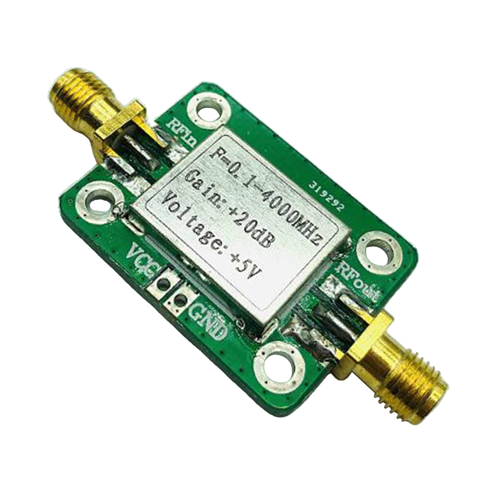 0.1-4000MHz RF Amplifier Board Module Wideband 3.3--5.5VDC for FM Radio Beidou Receiver