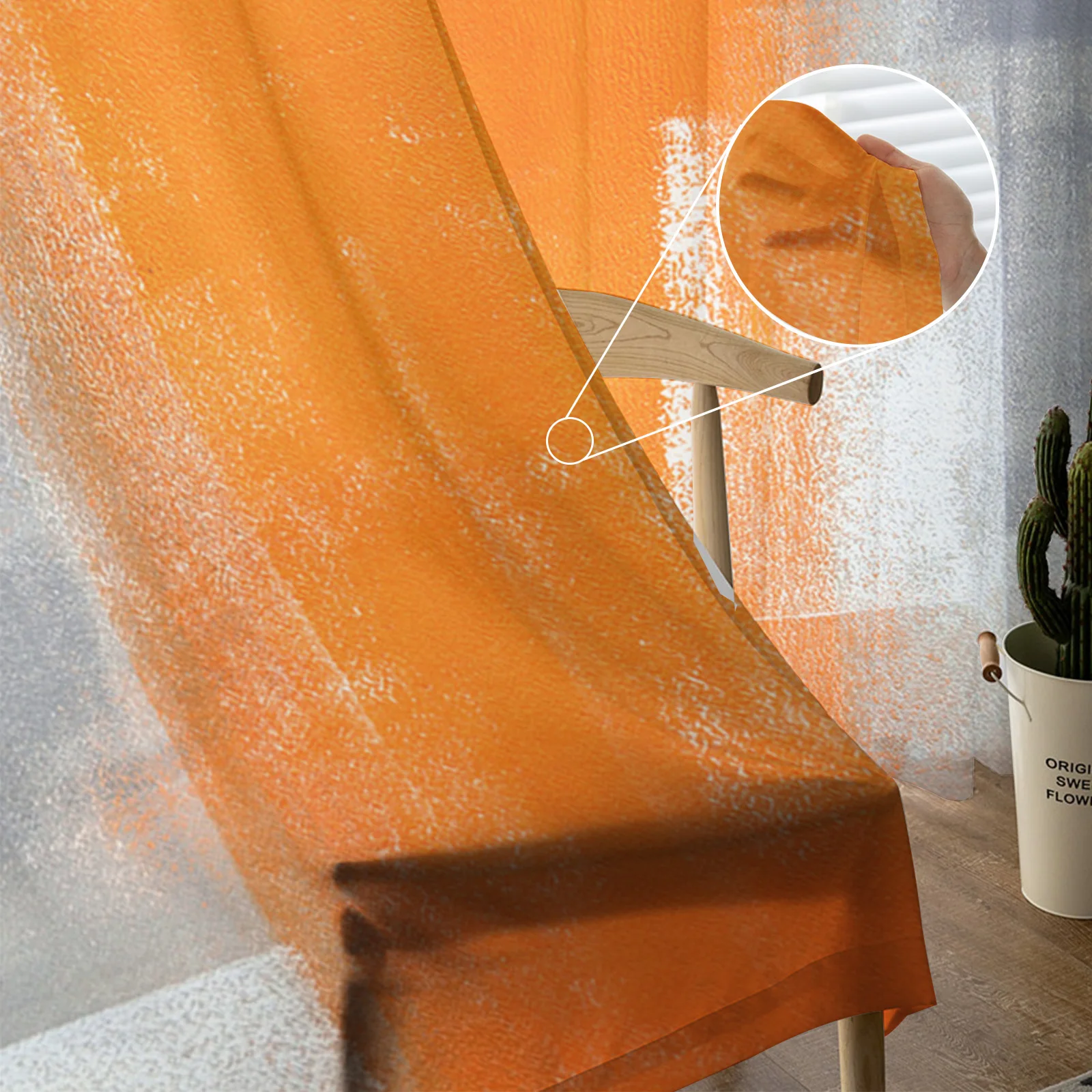 Poppy Flower Sheer Curtains for Living Room Bedroom Tulle Curtains Kitchen Window Treatments Panel Drapes