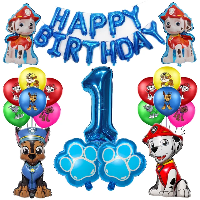 Figuras de globos de la patrulla canina para niños y niñas, película de  aluminio de Sky Chasing, Marshall Dog, decoración para fiesta de  cumpleaños, regalo de Año Nuevo