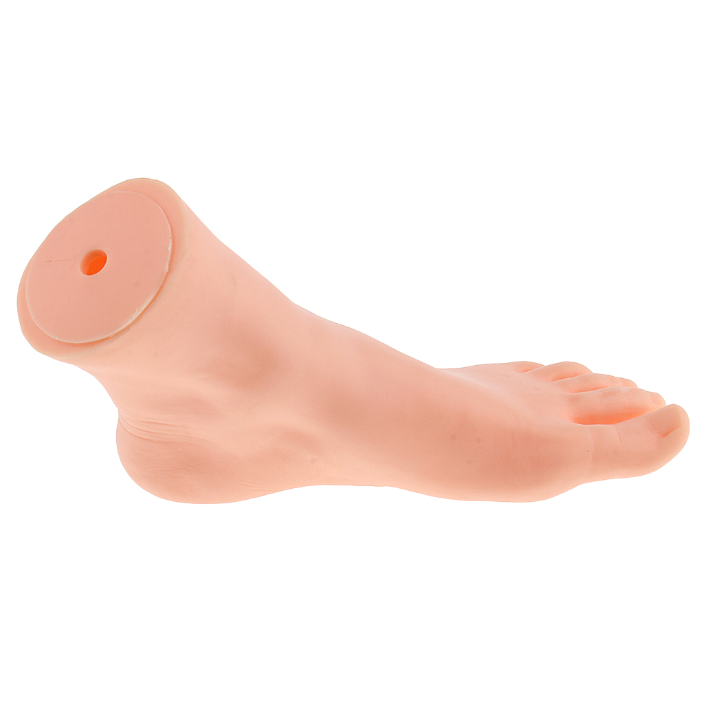 21cm Silicone Lifesize Female Thong Style Mannequin Left Foot Shoes Anckle Chains Display Model Art Sketch Display Sandal Socks