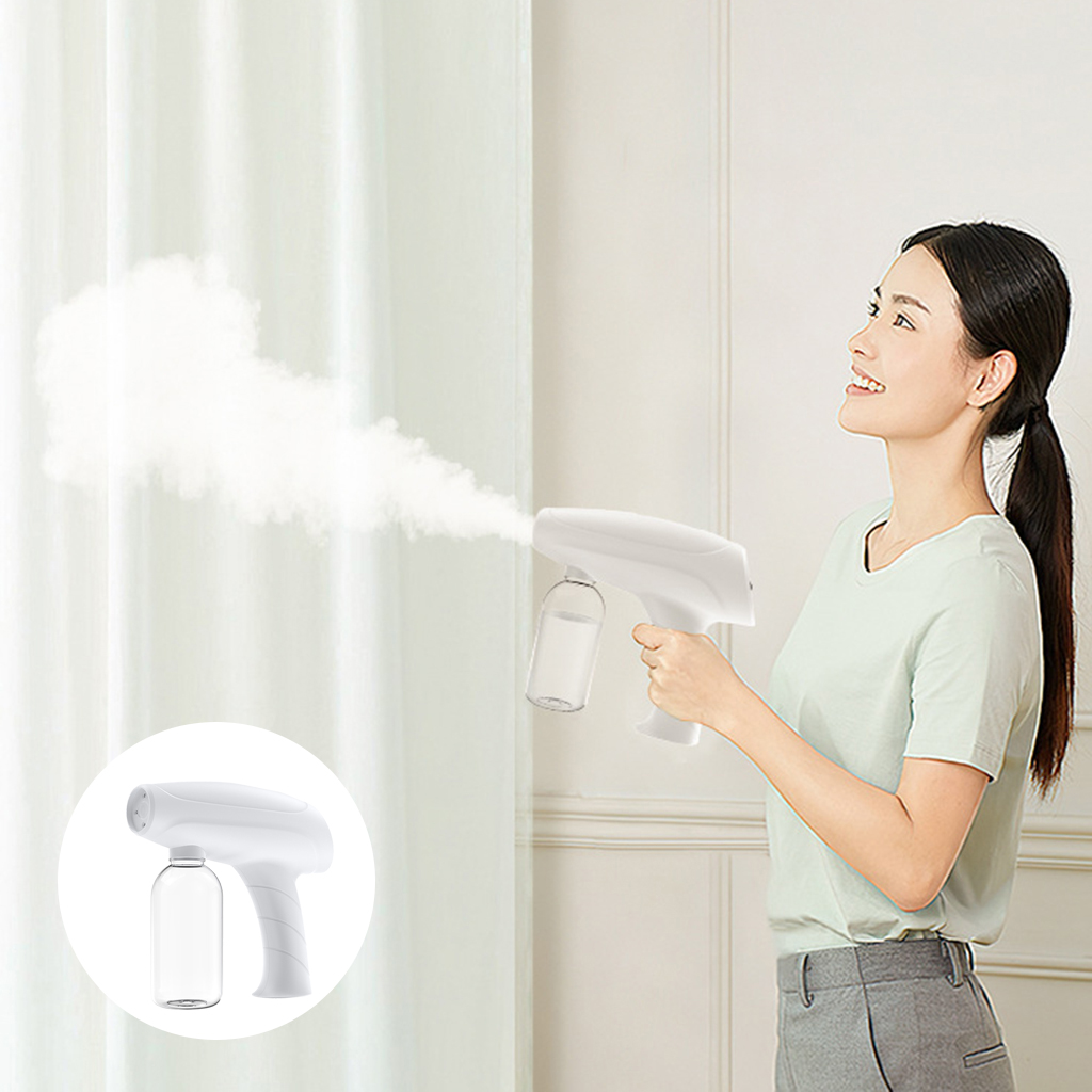 11oz Blue Light Wireless Nano Steam  Fogger Disinfection Water Sprayer Machine Handheld Steam Sprayer