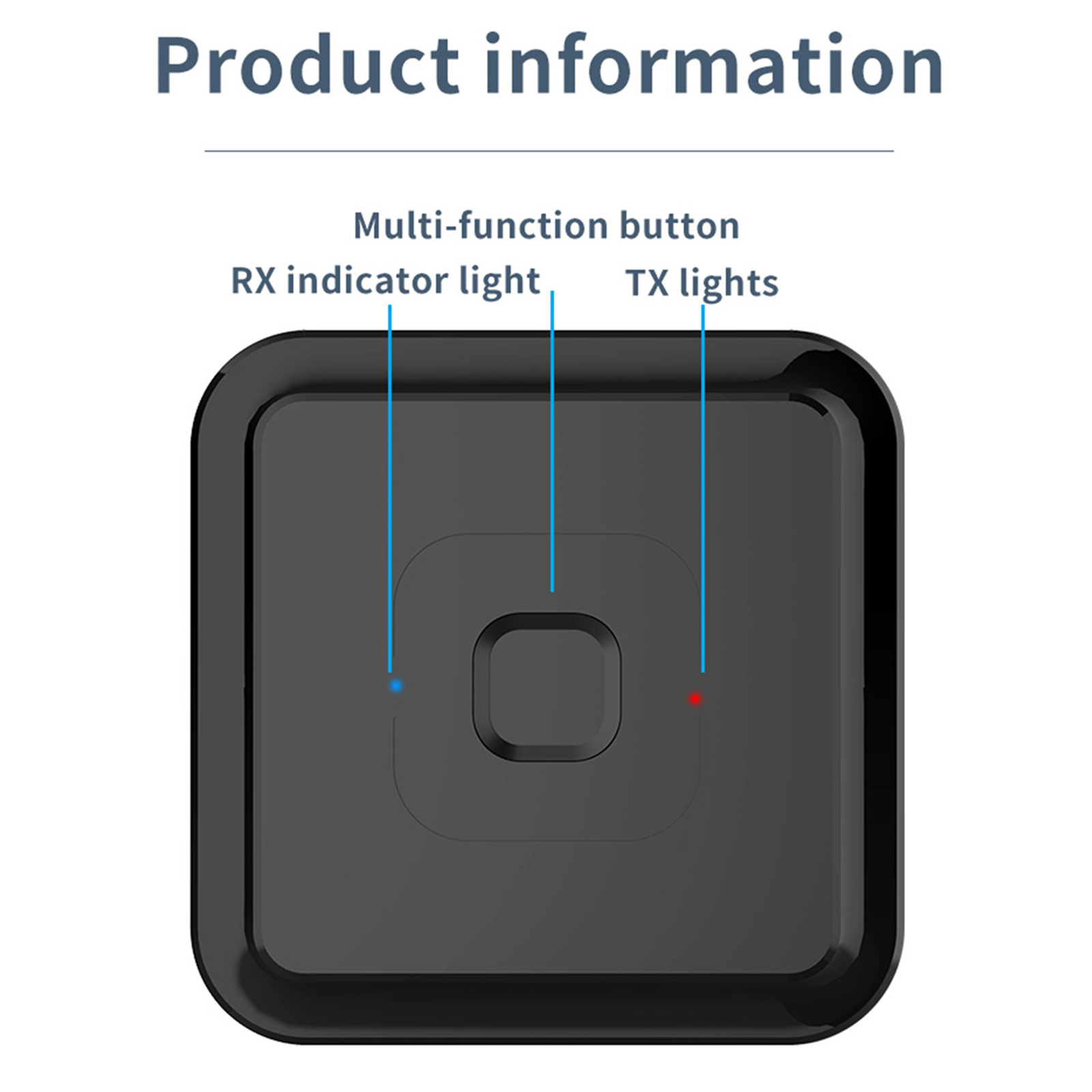 Portable Bluetooth 5.1 Audio AUX Transmitter and Receiver, Compact Size, Plug and Play