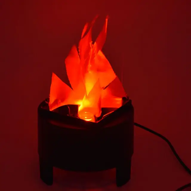 LED Flame Light 3D Artificial Fake Fire Lamp Simulation Bonfire Brazier  Campfire Party Decorative Christmas New Year Club Decor