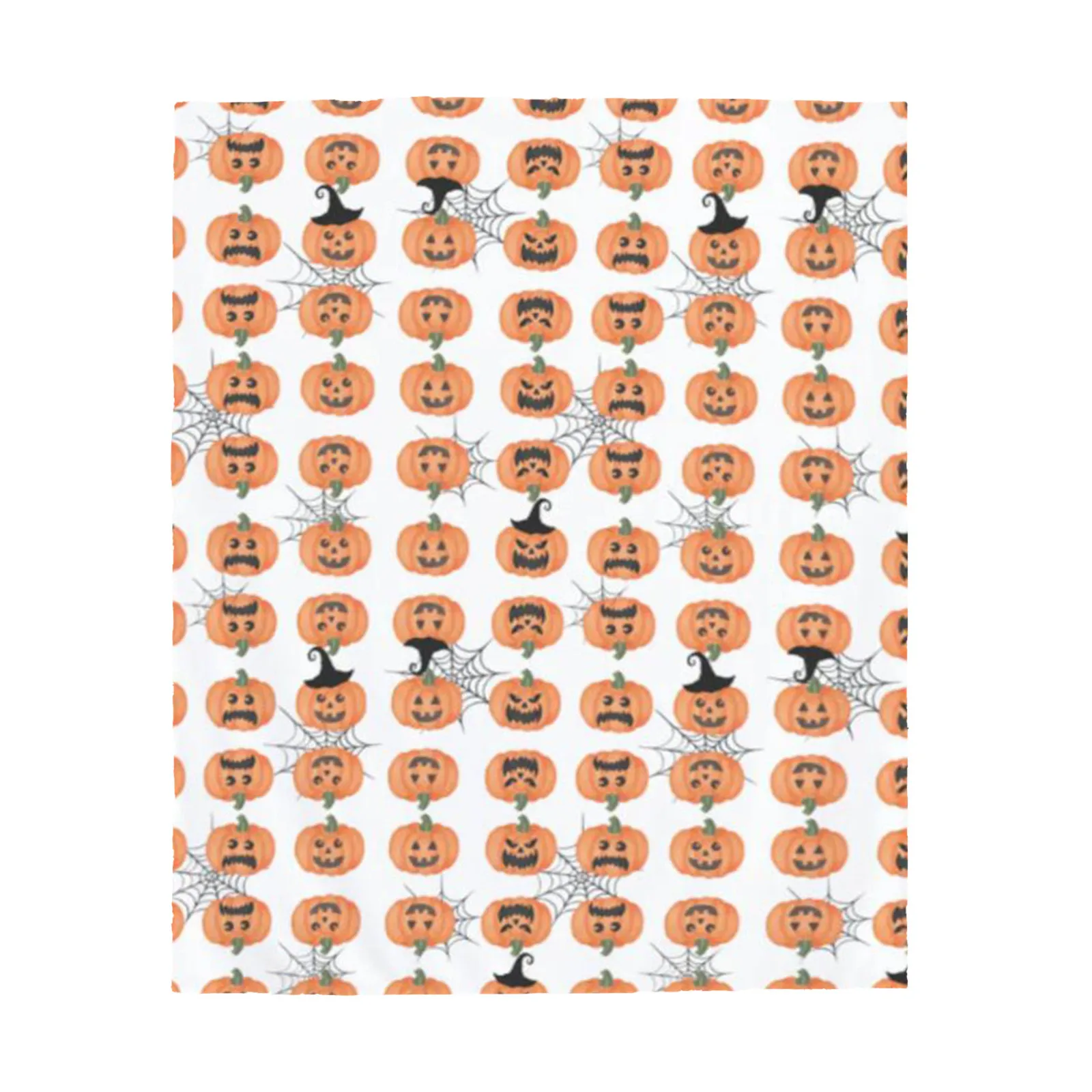 couverture en flanelle imprimée citrouille fantôme doux en textile pour adultes et enfants