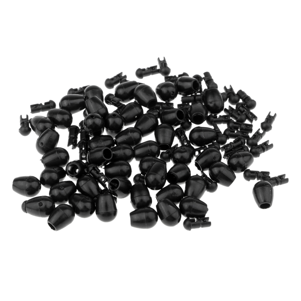 50pcs Fishing Quick Change Beads Fishing Lures Beads Feeder Accessories Rig Line Holder Tackle
