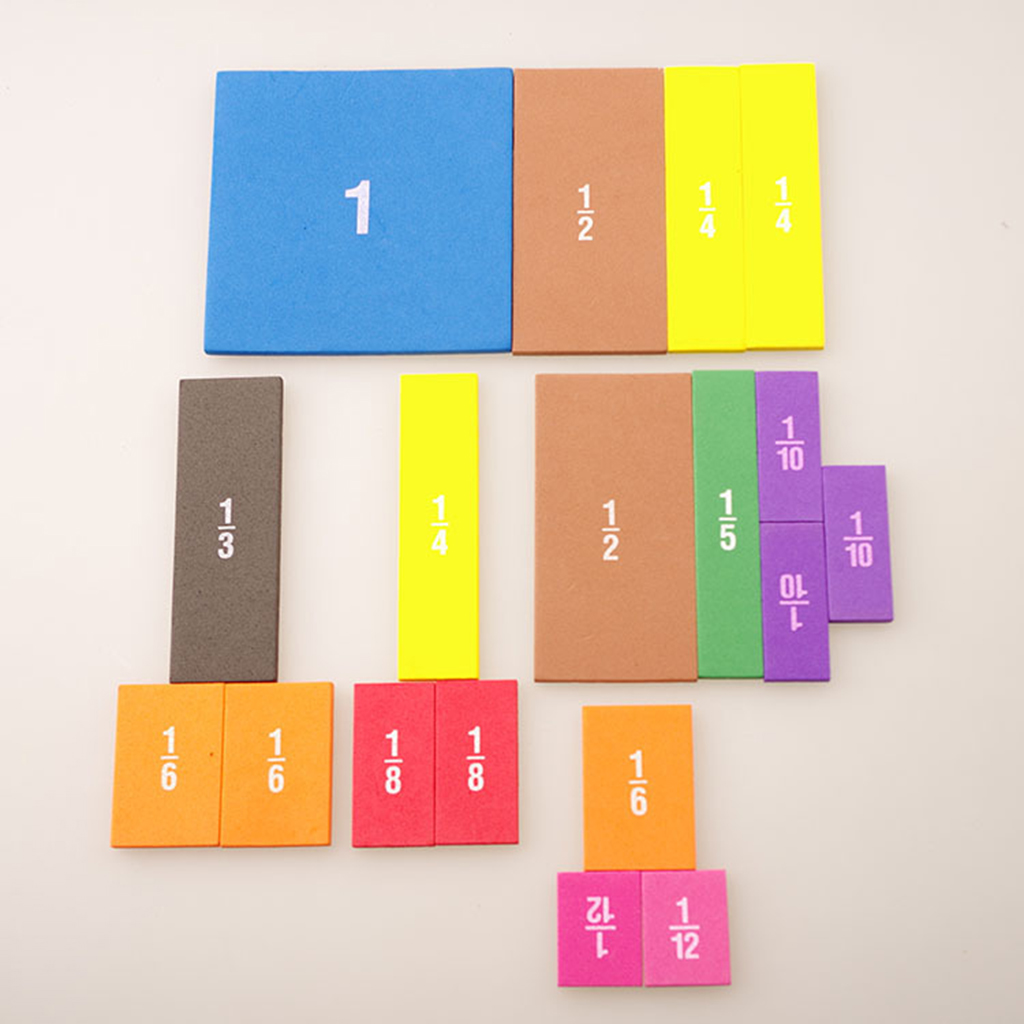 Set De 78 Tuiles Magnétiques De Fractions - Outil éducatif Pour Apprendre Les Maths à L'école Primaire - 7