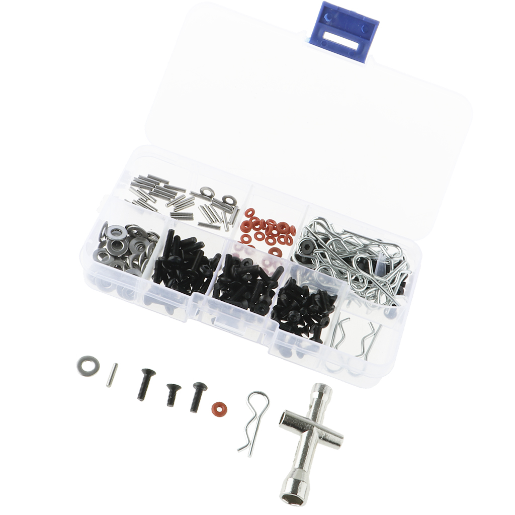 270 in One Set Screws Box Repair Tool Kit for 1/10 HSP RC Car DIY Kits, Comes in A Durable Case