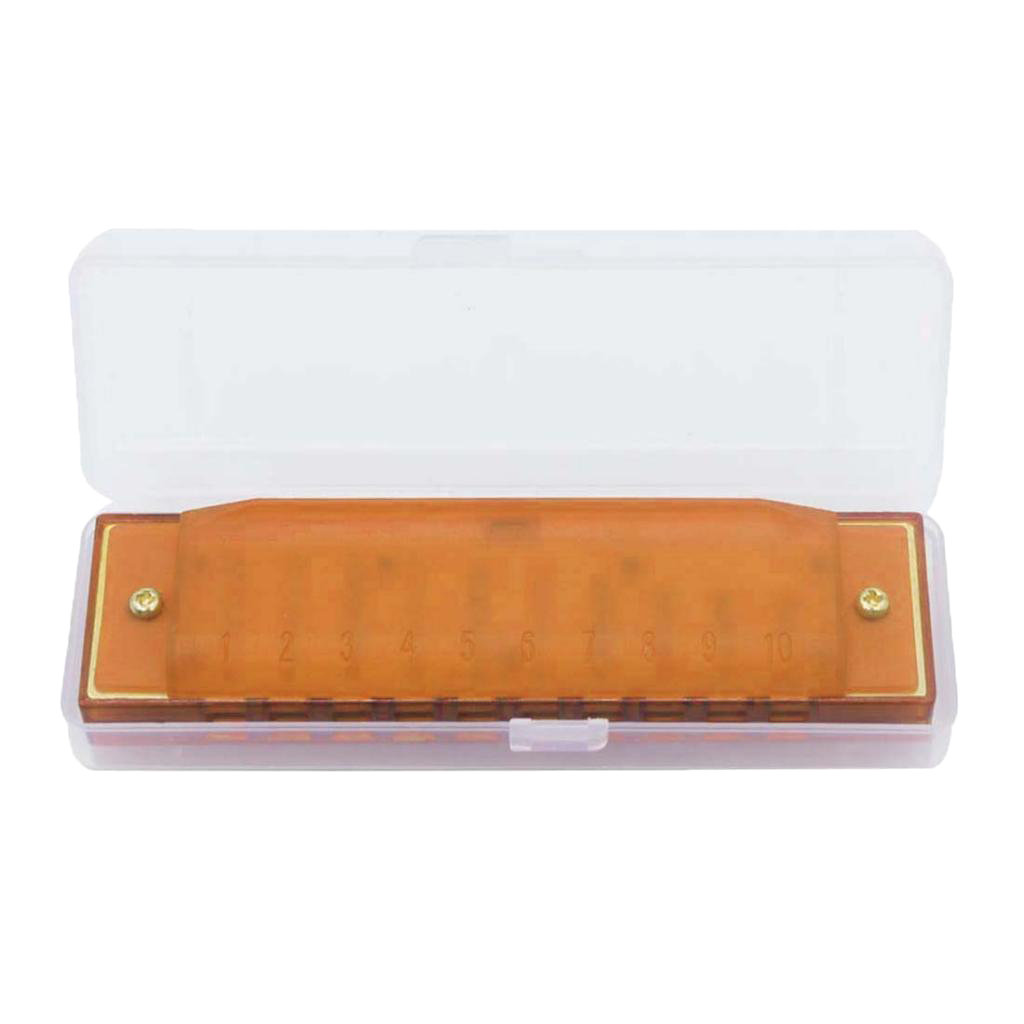 10 Holes 20 Tunes Harmonica , Key of C for Beginner, Students, Kids Gift, Professional with case