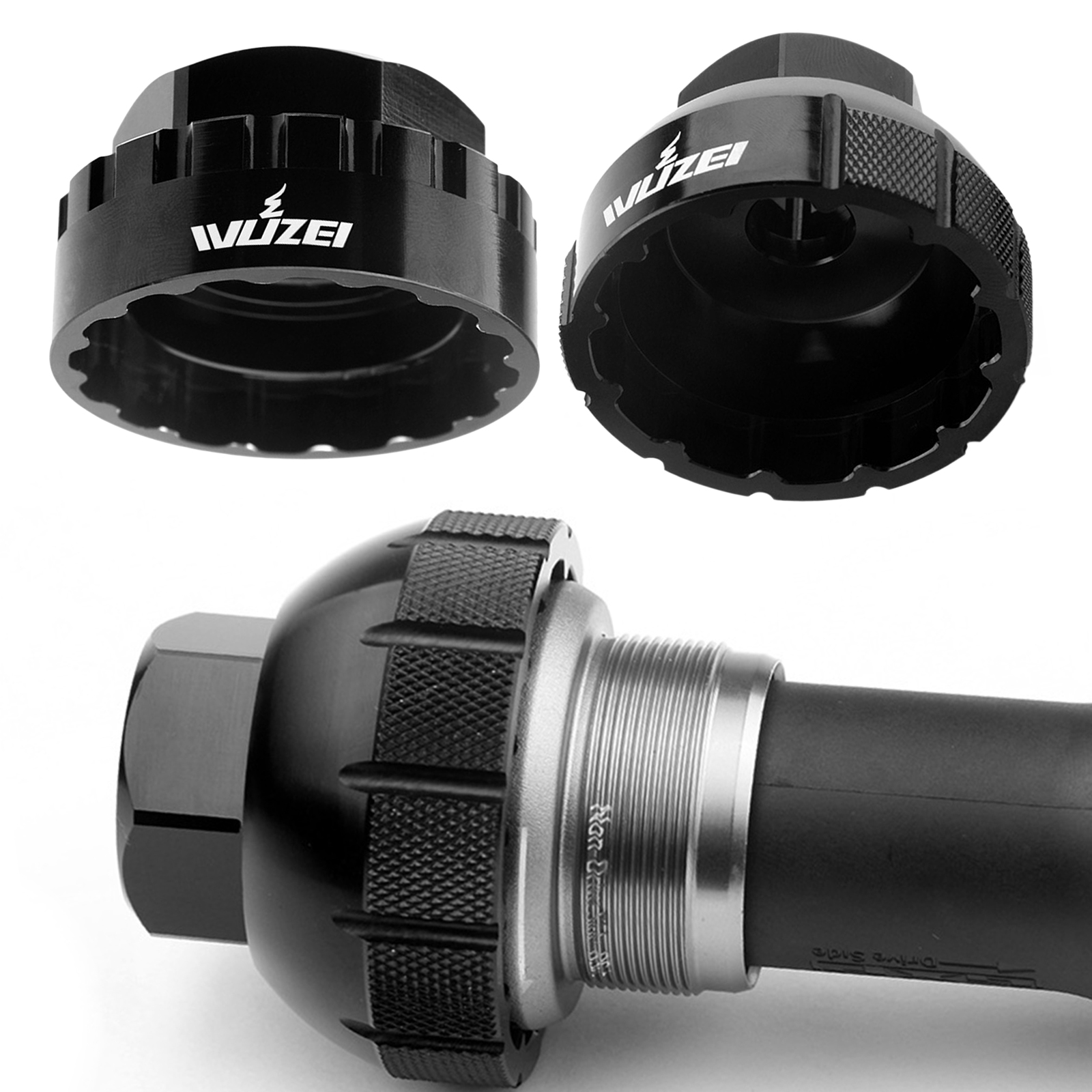 Aluminum Bike BB Tool High Strength 12-Notch Bottom Bracket Socket Remover Installer Removal Assemble Repair Removing Tools