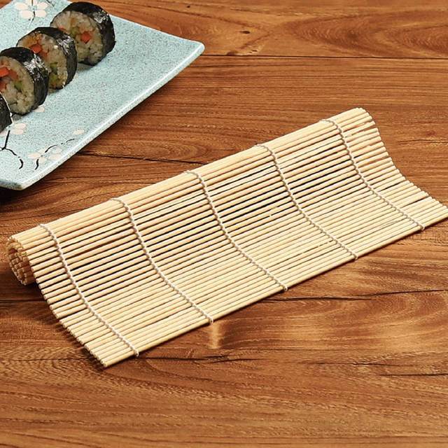 1pc Carbonized Sushi Mat, Sushi Rolling Curtain, Seaweed Rice Tool, Bamboo  Curtain