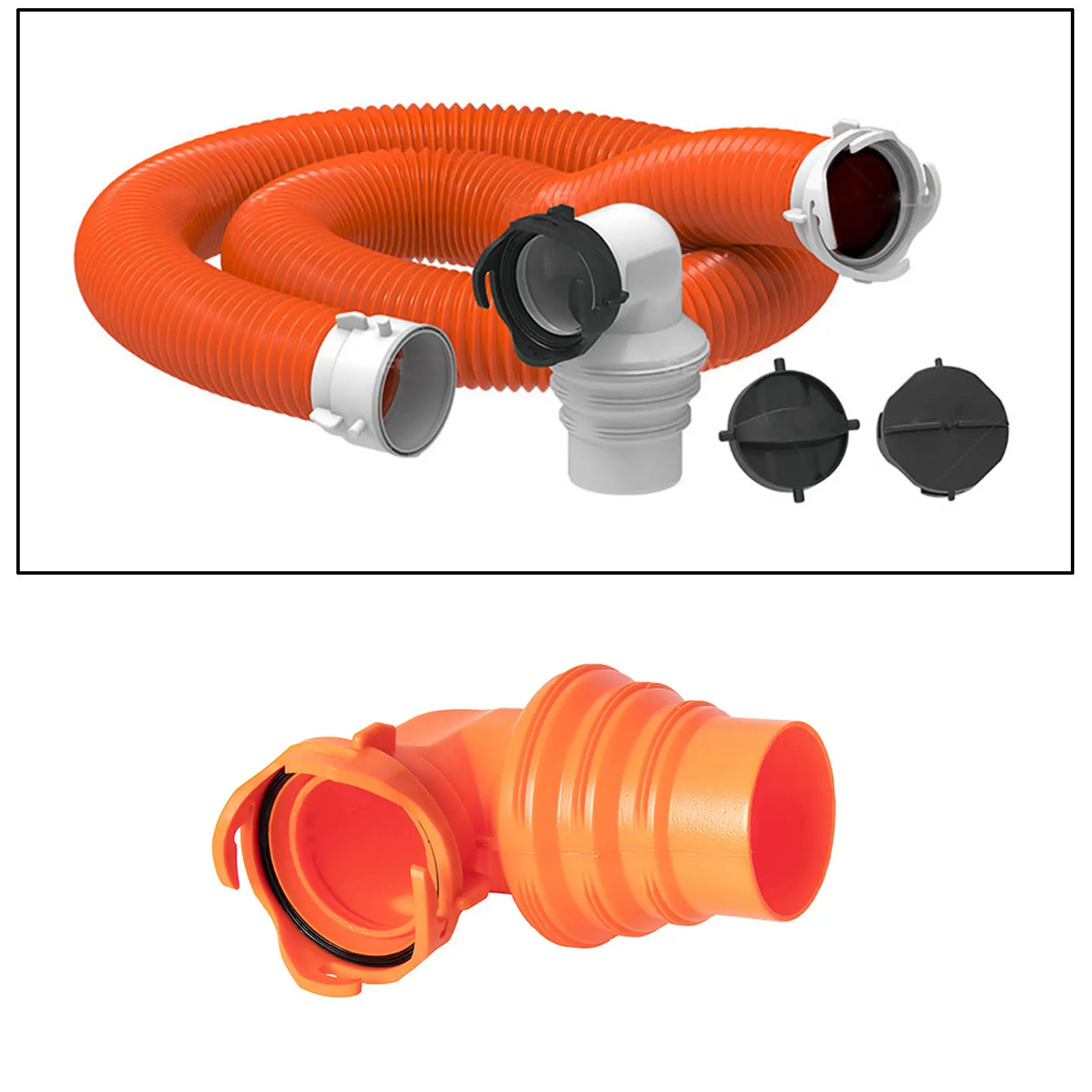 90 Degree RV Sewer Hose Swivel Elbow Fitting Adapter for 3