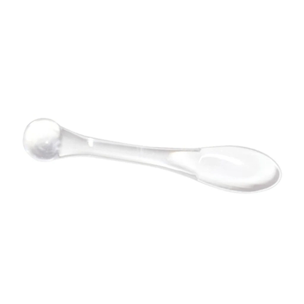 10Pcs Mini Cosmetic Spatula Mixing Sampling Facial Cream  Spoon Clear