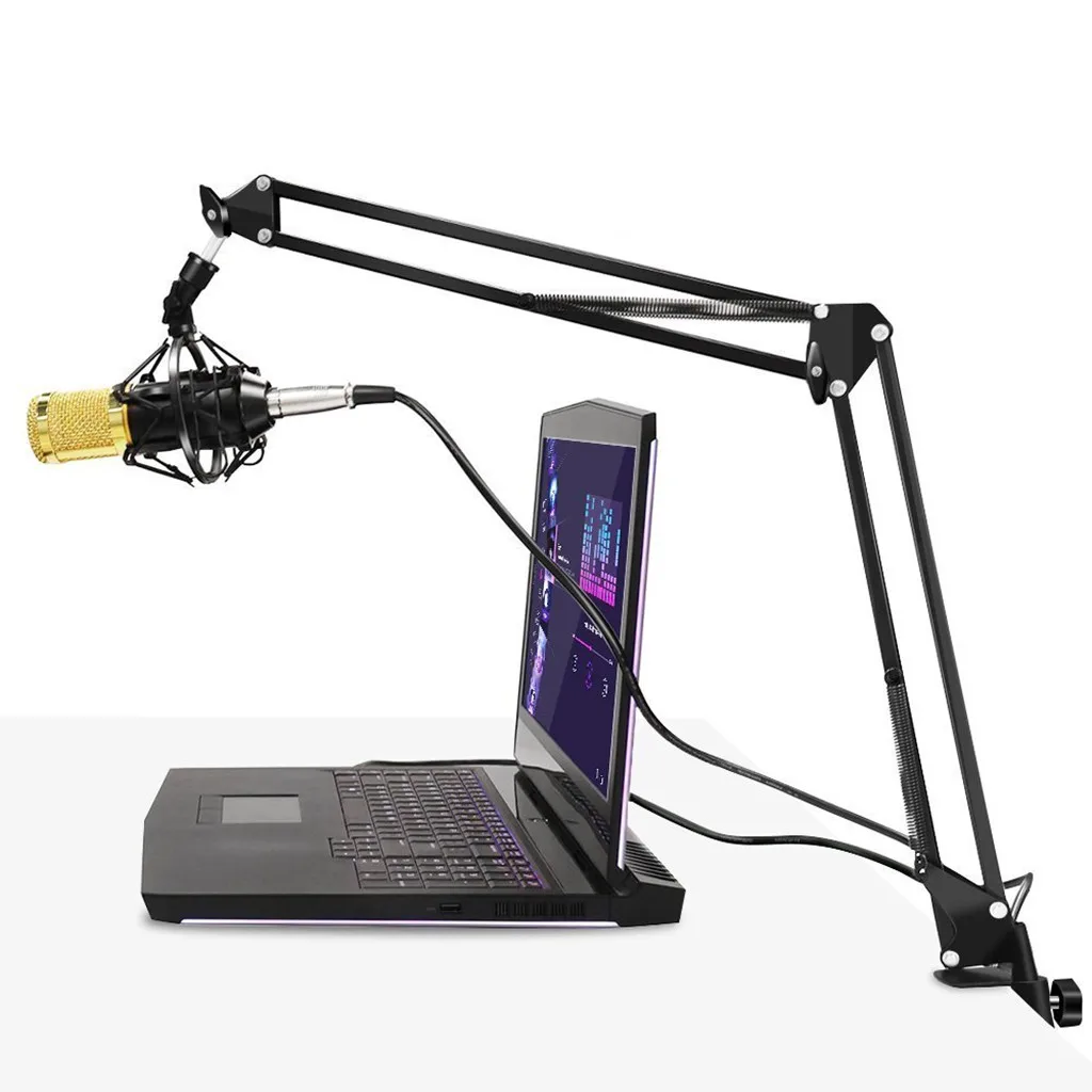 Professional Condenser Mic Mike Studio Sound Recording Arm Stand Table Clamp