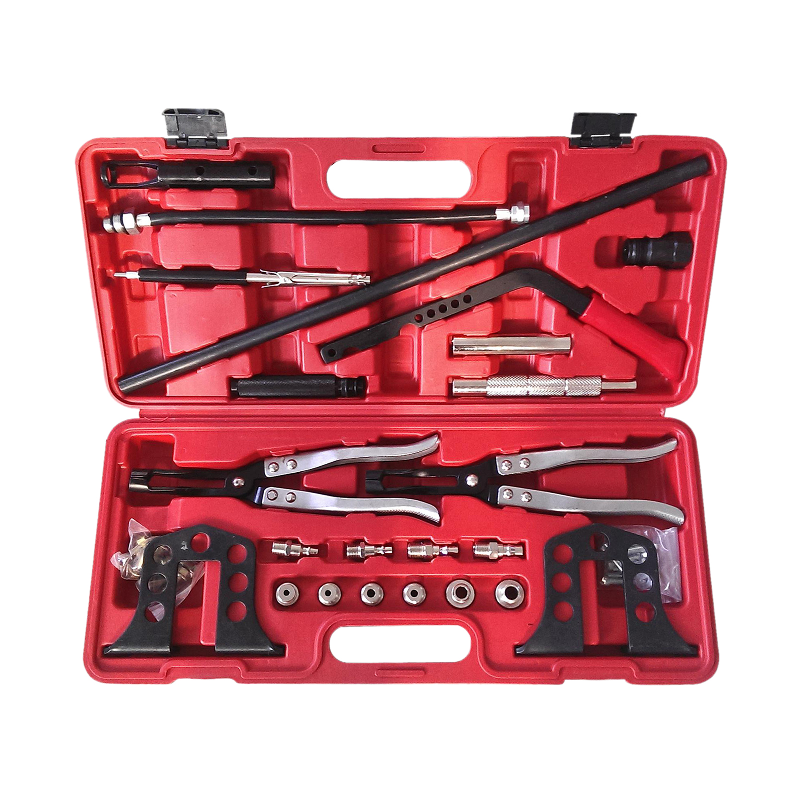 Pro Cylinder Head Service Tool, For Valve Springs Guides Bushes Stem Seals Set, Fit for 8 16 and 24 Valve Engines Tools
