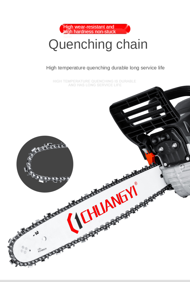 Nombre 4, Professionelle Holzschneidemaschine Kettensäge 58CC Benzin-Kettensäge 18 Zoll/20 Zoll Benzin-Holzsäge