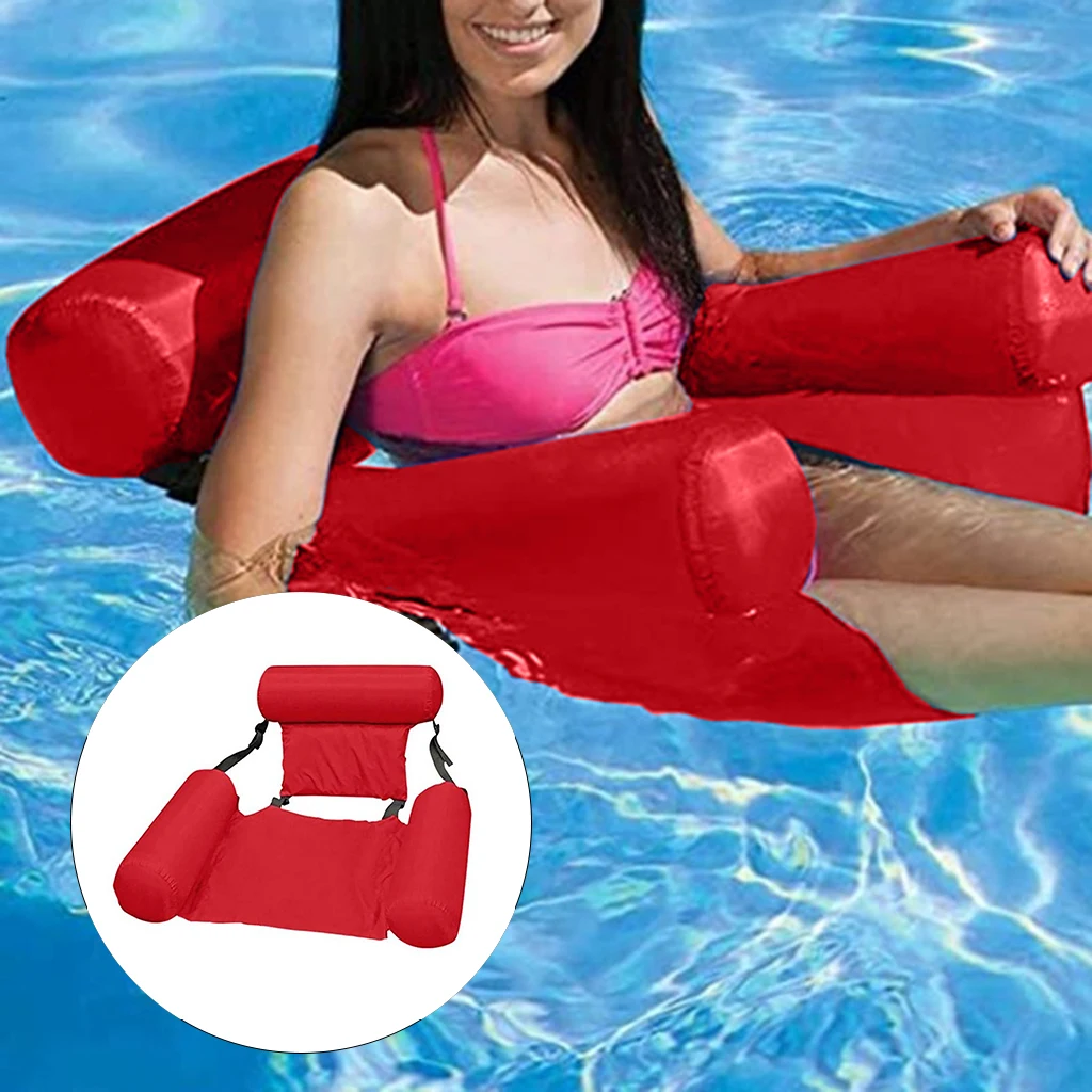 Water Hammock Inflatable Pool Float,Multi-Purpose Pool Hammock (Saddle, Lounge