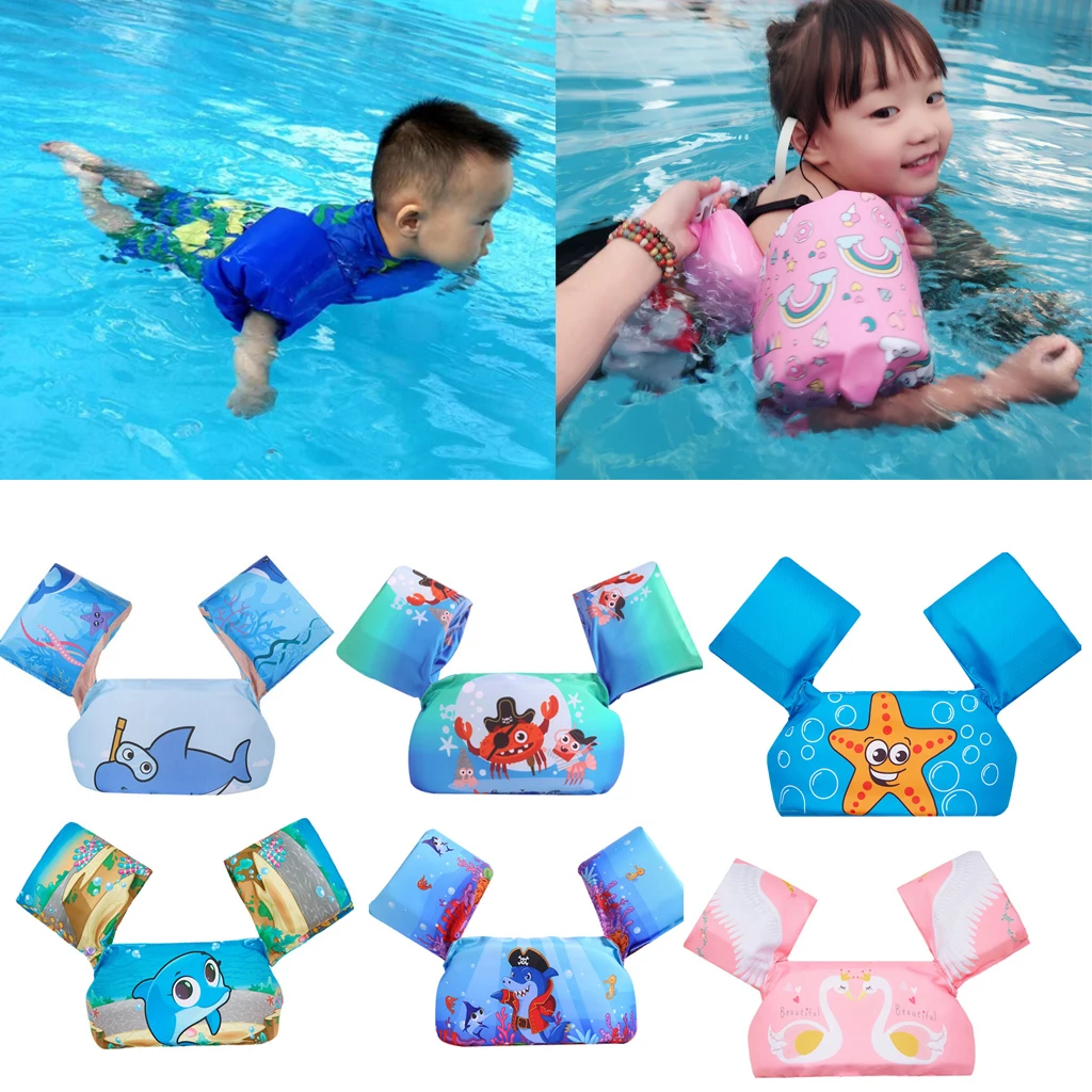 Deluxe Kids Swimming Floats Swim Trainer Floating Armbands Pool Buoyancy Vest