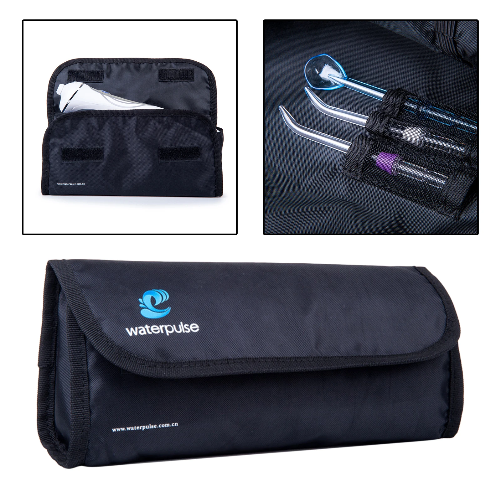 Travel Case Carrying Pouch Storage Bag for  Water Flosser Dark Blue