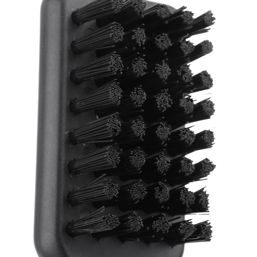 Black Nylon Golf Shoe Brushes Mud Cleaning Bristles for Valet
