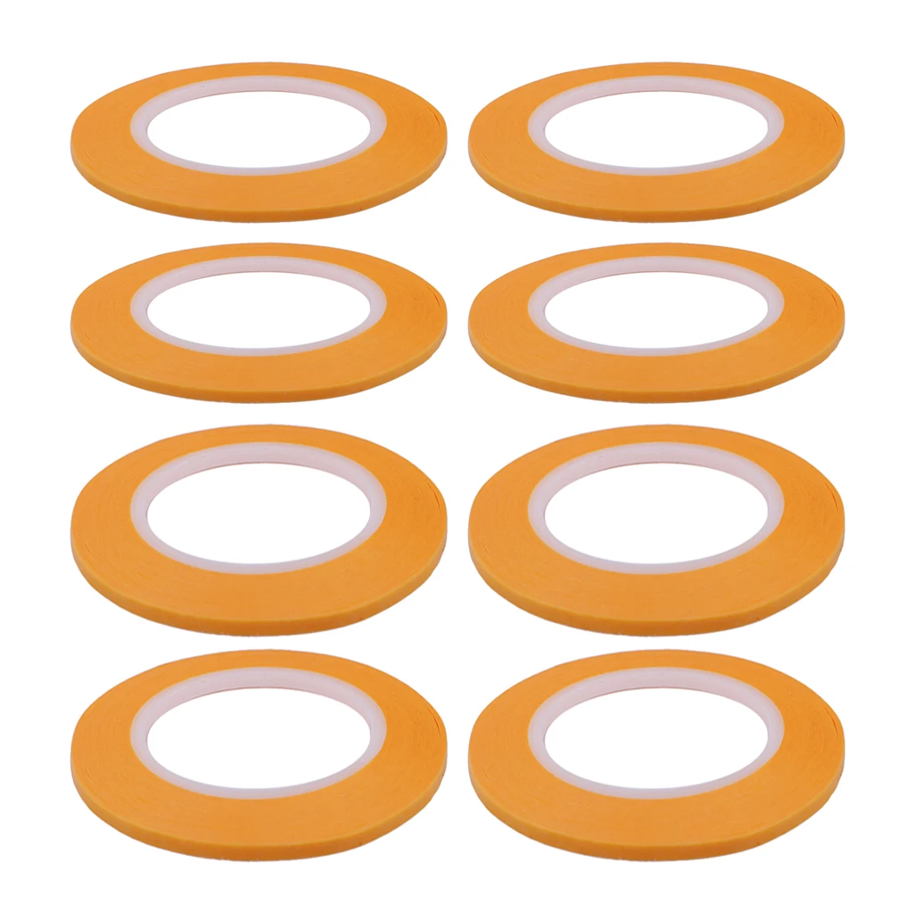 8x Precision Painting Model Masking Tape DIY Spraying Decoration Model Cover Fast Paste Roll Tapes Craft Tools 2mm & 3mm